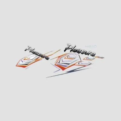Sticker Set Pleasure T3 blk Red Shield product image