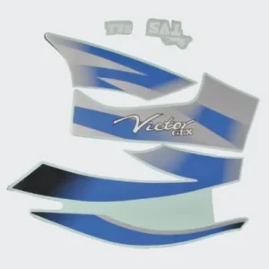 Sticker Set Victor Glx125 blk Tank blue product image