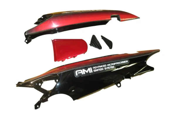 SAI-281A-scaled-1 Tail Panel seat Cowl Hero Ambition Black red Bike