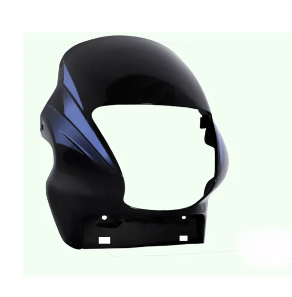 Head Light Visor mask Hero Passion Plus Latest Black blue Stk