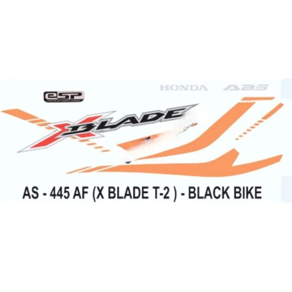 graphics-sticker-set-for-honda-x-blade-type-2-abs-black-vehicle-both-sides Sticker Set For Honda X Blade