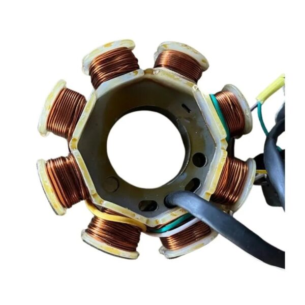 Stator Coil Plate Assembly For Mahindra Centuro Self Start 8 Pole 4 Pin Big Socket product image