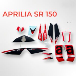 SR 150 Red Black Sticker Kit