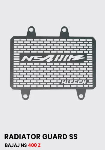 Radiator Guard for Bajaj NS 400 Z Black Stainless Steel