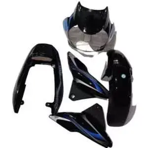 Black Blue Full Body Kit for Bajaj Discover 100cc