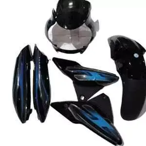 Black Blue Full Body Kit for Bajaj Discover 135cc