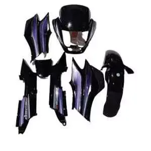 Black Blue Body Kit for Hero Super Splendor UI46