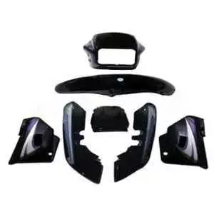 Black Purple Full Body Kit for Hero Splendor Plus
