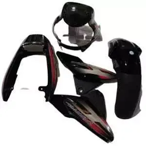 Black Red Body Kit for Bajaj Discover 125cc