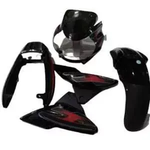 Bajaj Discover 135cc Body Kit Black Red