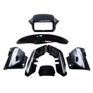 Full Body Kit for Hero Splendor Plus Black Silver