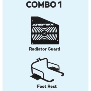 Aerox 155 Radiator Guard Footrest HT Exhaust