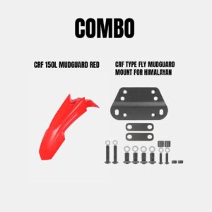 CRF 150L Mudguard Red for Himalayan