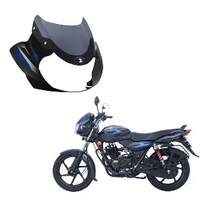 100cc Headlight Visor Black Blue