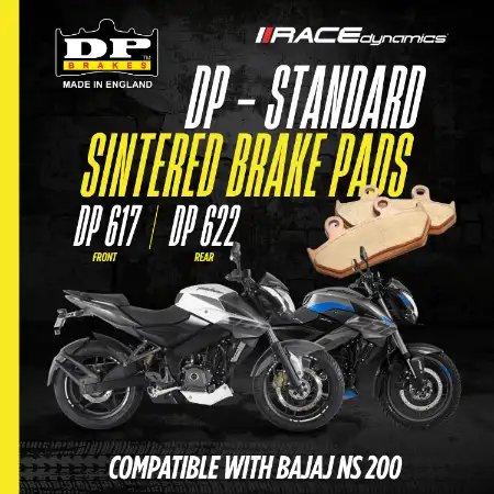 DP Sintered Brake Pads Bajaj NS200 Standard