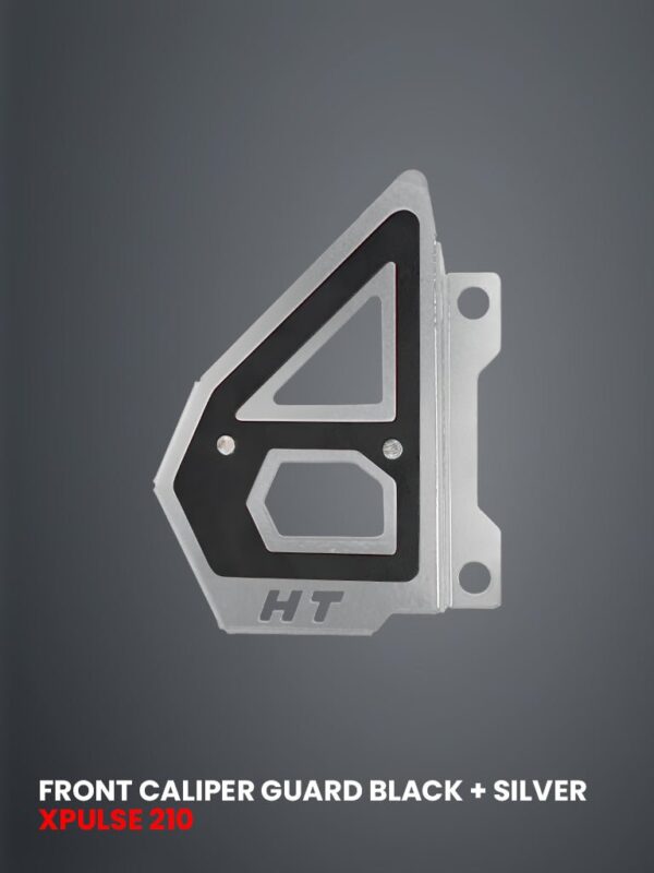 front-caliper-guard-black-silver-for-xpulse-210-2025-sb-1046-sil Front Caliper Guard Black Silver for Xpulse 210