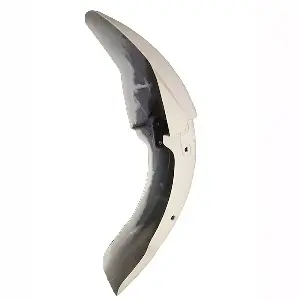Front Mudguard White Blue for TVS Phoenix