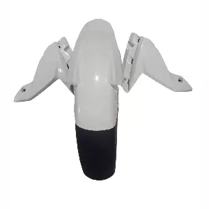 White Front Mudguard for TVS Apache RTR 160 BS6