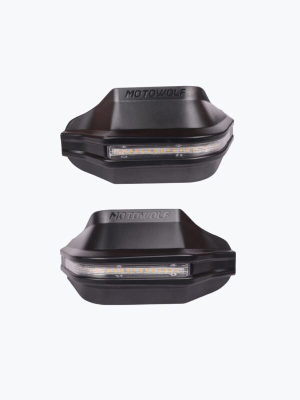 Motorcycle Handguard DRL Black 702