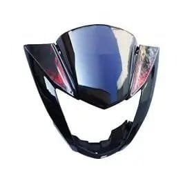 Headlight Mask for Hero Glamour FI 7 Black Red