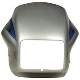 Headlight Mask for Hero Splendor New Model Silver