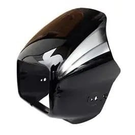 Headlight Mask for Hero Splendor Plus 2019 BK Silver