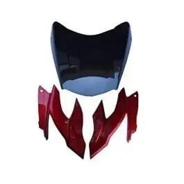 Headlight Mask for TVS Apache RTR Red