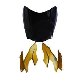 Headlight Mask for TVS Apache Beast Yellow