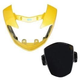Headlight Mask for TVS Apache Yellow