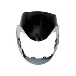 Headlight Mask for TVS Phoenix Grey