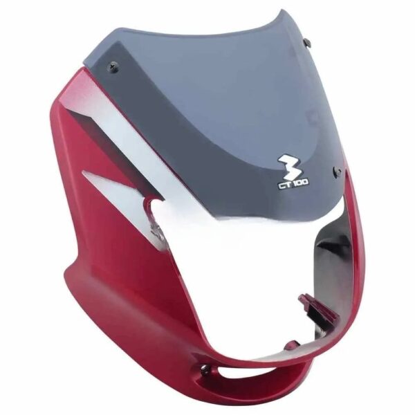 Headlight Visor for Bajaj CT100 Deluxe Red