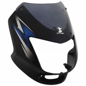 Headlight Visor for Bajaj CT100 Latest Black Blue