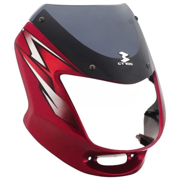 Headlight Visor for Bajaj CT100 NM Red