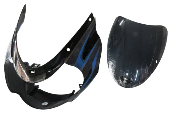 Headlight Visor for Bajaj Discover 135cc Black Blue
