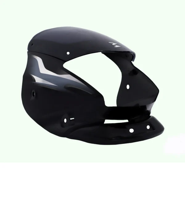 Headlight Visor for Bajaj Platina Black