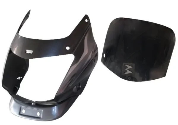 Headlight Visor for Bajaj Platina Grey