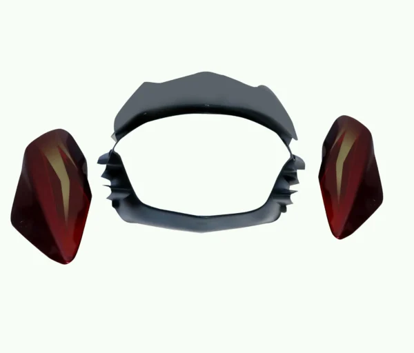 Head Light Visor Mask for Bajaj Pulsar 135cc Red