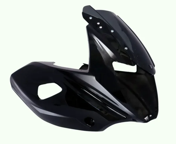 Headlight Mask for Bajaj Pulsar 220F Black Silver