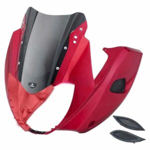 Head Light Visor for Bajaj Pulsar 220cc Red