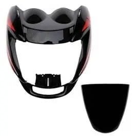 head-light-visor-mask-compatible-for-hero-passion-pro-o-m-black-red Headlight Mask for Hero Passion Pro Black Red