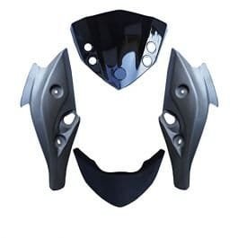 Headlight Visor for Yamaha FZS Silver