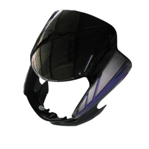 Headlight Mask for Hero CD Deluxe Self Start Black Blue