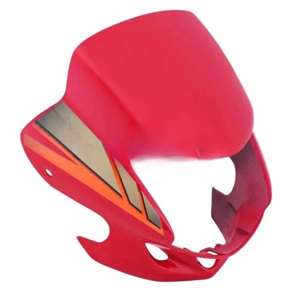 Headlight Visor for Hero CD Deluxe Self Start Red Orange