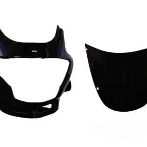 Headlight Visor Mask Black Blue for Hero Glamour