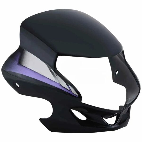 Headlight Visor for Hero HF Deluxe Black Blue