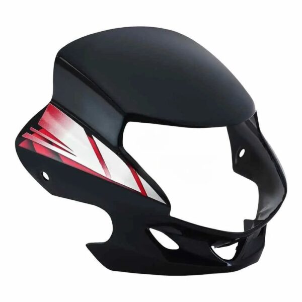 Headlight Visor for Hero HF Deluxe Black Red