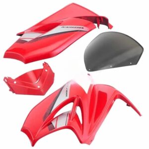 Headlight Visor for Hero Karizma R Red