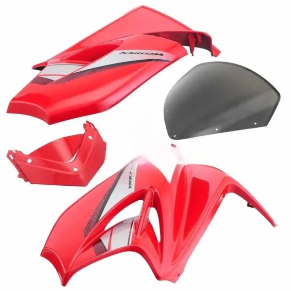 Headlight Visor for Hero Karizma R Red