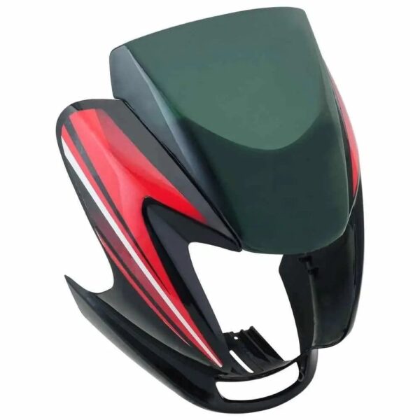 Headlight Visor for Hero Passion Pro Black Red