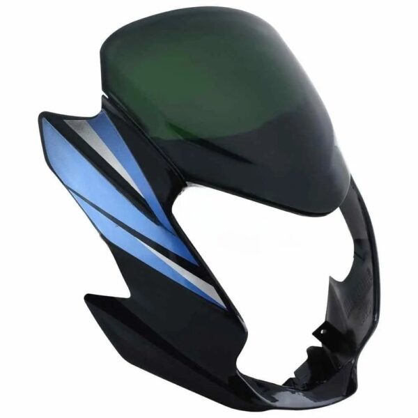 Headlight Visor for Hero Passion XPro Black Blue